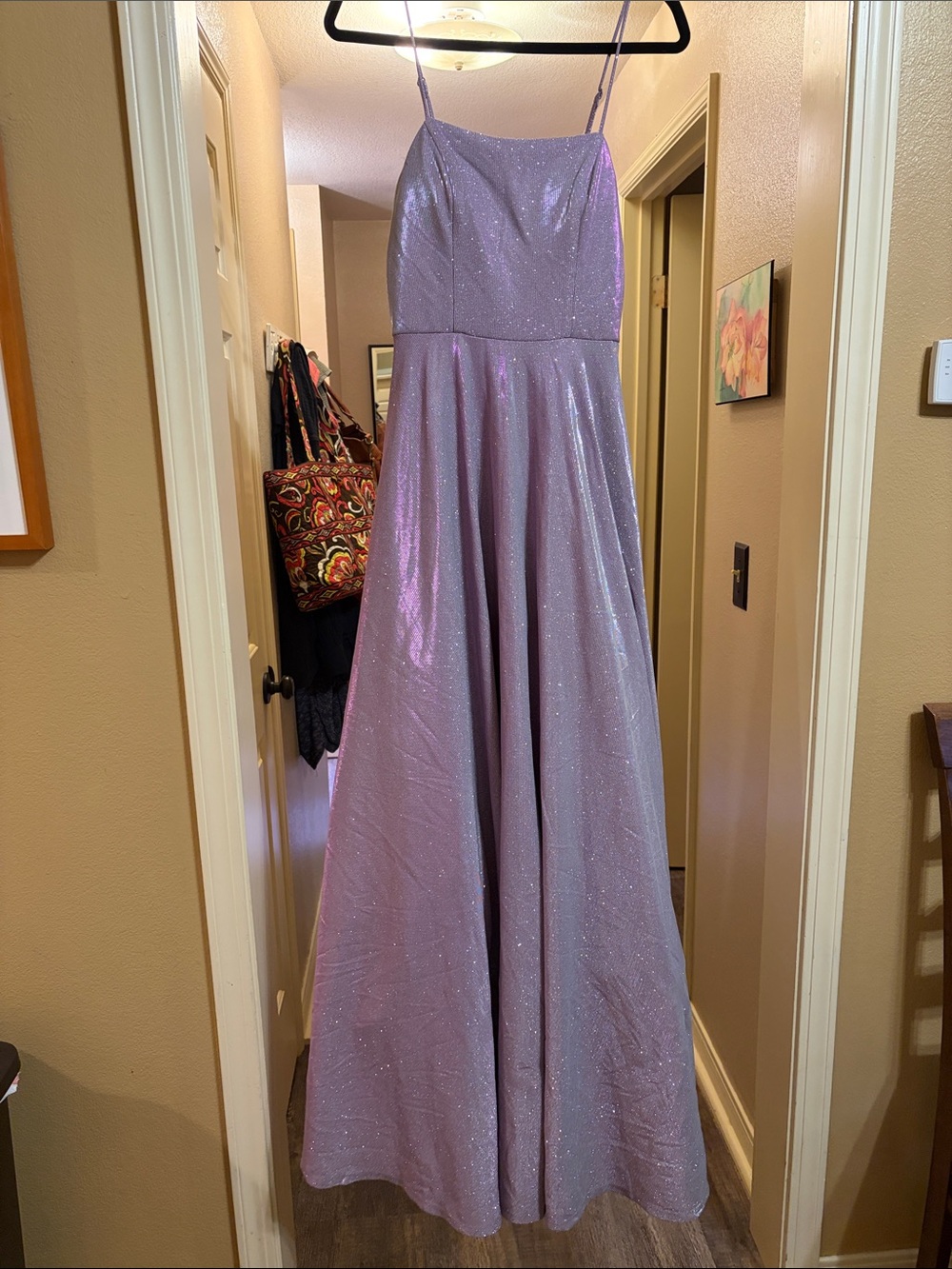 City Studio NWTSparkling Lavender prom Dress with tule and liner Juniors sizing